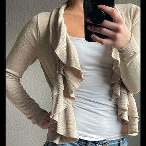 Ruffle Cardigan- XS